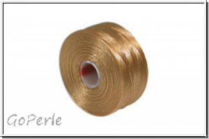 S-Lon, Size D, Beading Thread, F�delgarn, light brown, 1 Spule